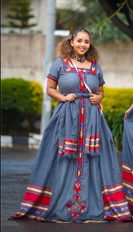 Ethiopian Traditiona Women Dress. FREE SHIPPING