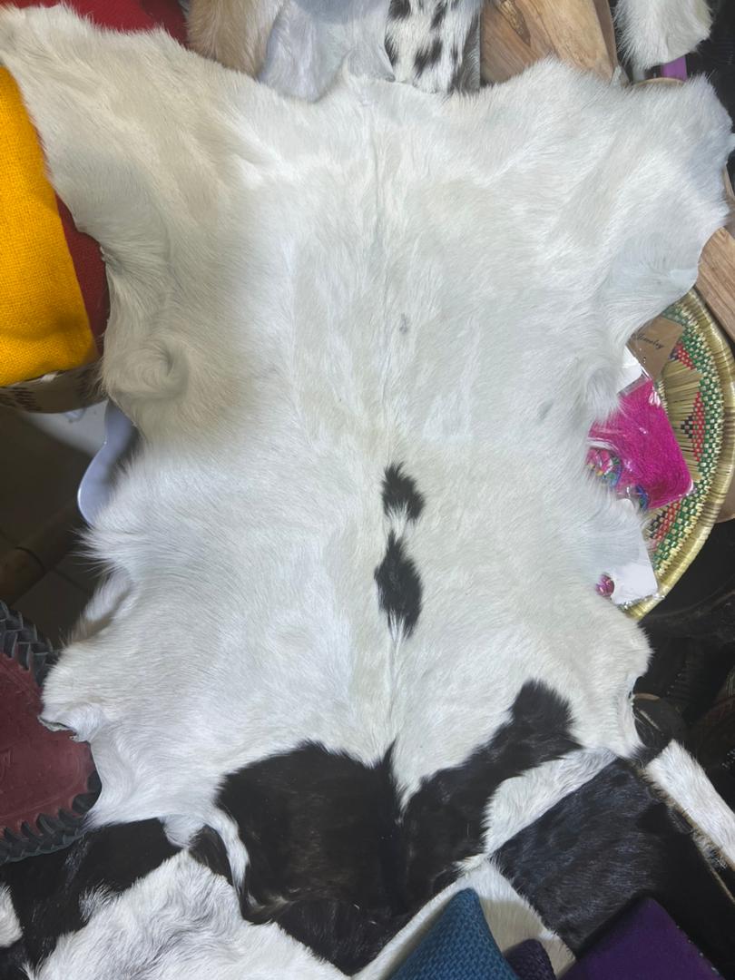 Ethiopian Natural Original Goat skin Rug FREE SHIPPING