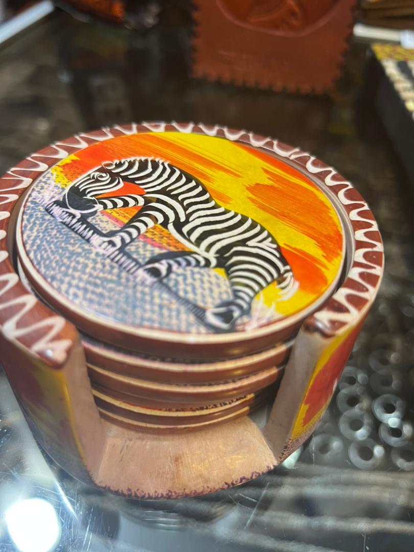 Ethiopian 6 piece Traditional Coaster For Drink FREE SHIPPING