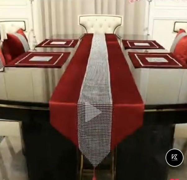 Ethiopian Traditional Table Runner, Table Mats, And Cushion Cases For 8 Sitters FREE SHIPPING