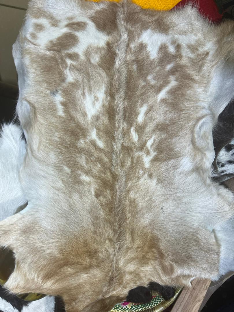 Ethiopian Natural Original Goat skin Rug FREE SHIPPING