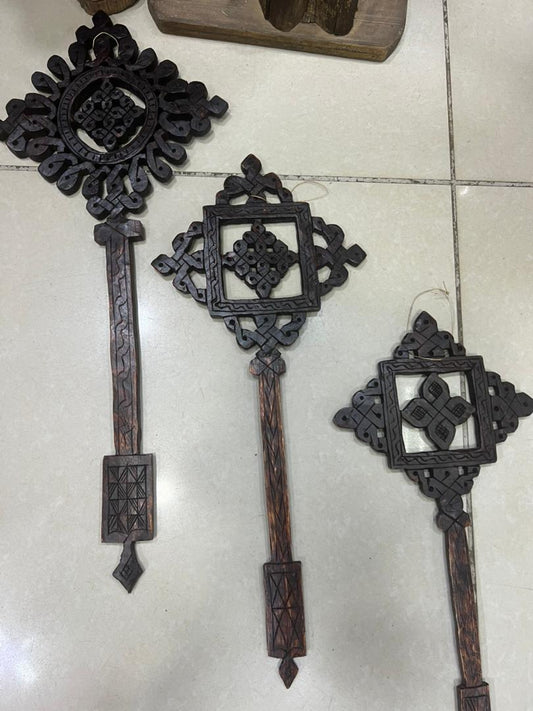 3 Set Ethiopian Cross Wall Hanging   FREE SHIPPING