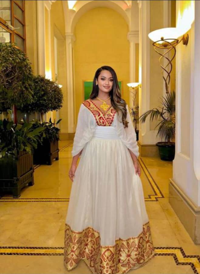 Ethiopian Traditional Women Dress                              FREE SHIPPING