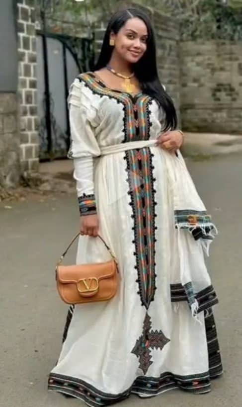 Ethiopian Traditional Women Dress                           FREE SHIPPING