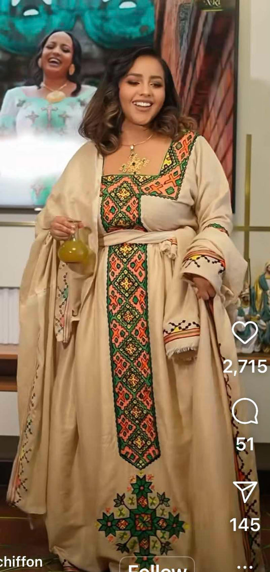 Ethiopian Traditional Women Dress