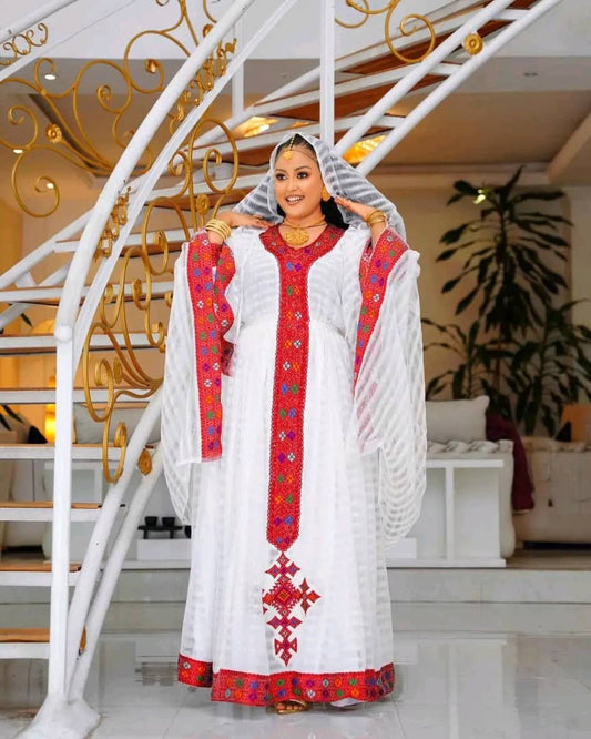 Ethiopian Traditiona Women Dress(Shiri miri)    FREE SHIPPING