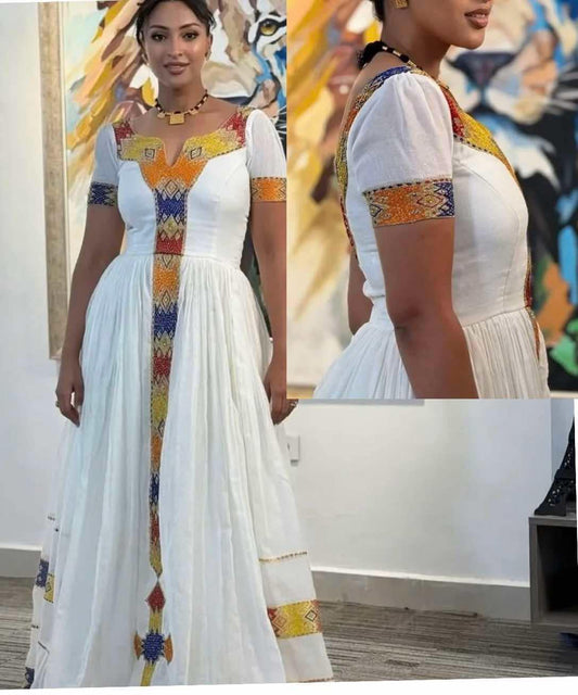 Ethiopian Traditiona Women Dress.        FREE SHIPPING